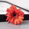 Gerbera selyemvirág szál, magasság: 55cm, virágfej átmérő: 10cm - Narancssárga