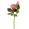 Velvety Silk Rose Branch, Height: 36cm - Pink