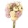 Ranunculus Silk Flower Ball Bouquet, Height: 35cm - Pale Lilac White