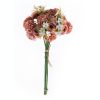 Ranunculus Silk Flower Ball Bouquet, Height: 35cm - Brown