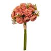 Ranunculus Silk Flower Ball Bouquet, Height: 35cm - Brown