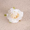 Rose Silk Flower Head, 7.5cm - Cream