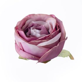 Angol rózsa selyemvirág fej, 5.5cm - Lila