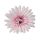 Gerbera selyemvirág fej, 9cm - Halvány rózsaszín
