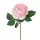 Selyemvirág rózsa szál, 28cm magas - Rózsaszín