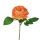 Selyemvirág rózsa szál, 28cm magas - Narancssárga