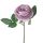 Selyemvirág rózsa szál, 28cm magas - Lila