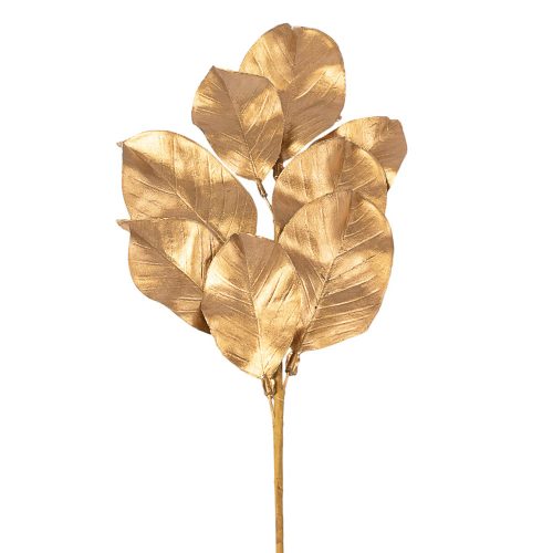 Aranyleveles dekorációs ág, 62cm magas