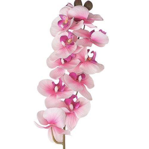Real touch orchidea ág, 72cm magas - Világos rózsaszín