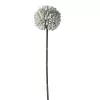 Krizantém selyemvirág szál, 29cm magas - Zöld