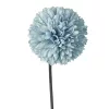 Krizantém selyemvirág szál, 29cm magas - Világoskék