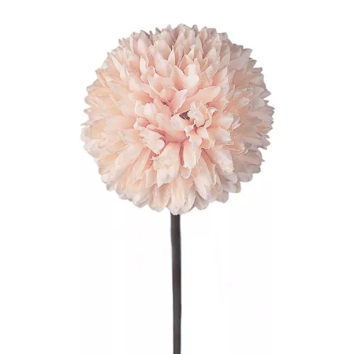 Krizantém selyemvirág szál, 29cm magas - Pezsgő
