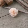 Krizantém selyemvirág szál, 29cm magas - Pezsgő