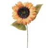 Napraforgó selyemvirág szál, 50cm magas - Világos narancssárga