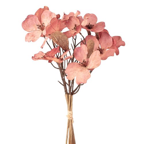 Magnólia csokor, 44cm magas - Lila/Barack