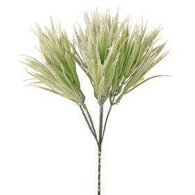 Zöld dekorlevél köteg, 6 szálas, 25cm magas