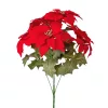 Mikulásvirág csokor, 36cm magas - Piros