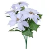 Mikulásvirág csokor, 36cm magas - Fehér