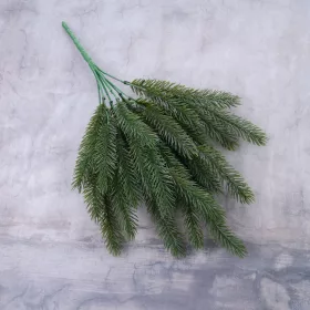 Tűlevelű dekorág, 41cm magas - Sötétzöld