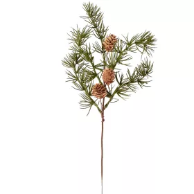 Tobozos fenyőág, 43cm magas - Zöld
