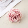 Rose Silk Flower Head, 9cm - Dark Pink