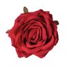Rózsa selyemvirág fej, 9cm - Piros