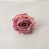 Rózsa selyemvirág fej, 8cm - Sötét rózsaszín