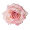 Rózsa selyemvirág fej, 8cm - Világos rózsaszín