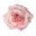 Rózsa selyemvirág fej, 8cm - Világos rózsaszín