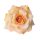 Rózsa selyemvirág fej, 8cm - Világos Narancs