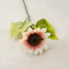 Sunflower Silk Flower Bouquet, 37cm - Ecru