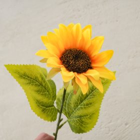 Napraforgó selyemvirág csokor, magasság: 37cm - Sárga