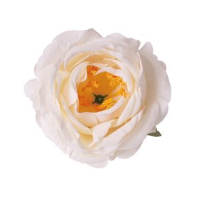 Peonia selyemvirág fej, 10cm -  Fehér