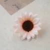 Sunflower Silk Flower Head, 10cm - Champagne