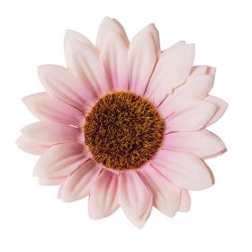 Napraforgó selyemvirág fej, 10cm - Világos rózsaszín