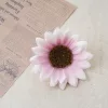 Sunflower Silk Flower Head, 10cm - Light Pink