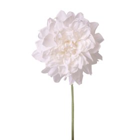 Dália selyemvirág szál, 28.5cm magas - Ekrü