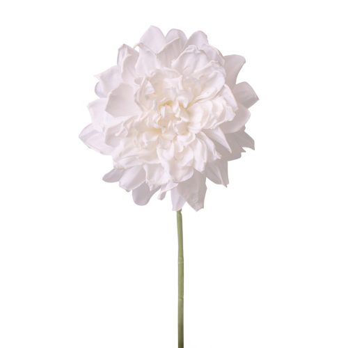 Dália selyemvirág szál, 28.5cm magas - Ekrü