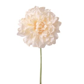 Dália selyemvirág szál, 28.5cm magas - Világos pezsgő