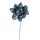 Gardenia polifoam szál, drótos szárral, 24cm magas - Kék