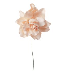   Gardenia polifoam szál, drótos szárral, 24cm magas - Pezsgő