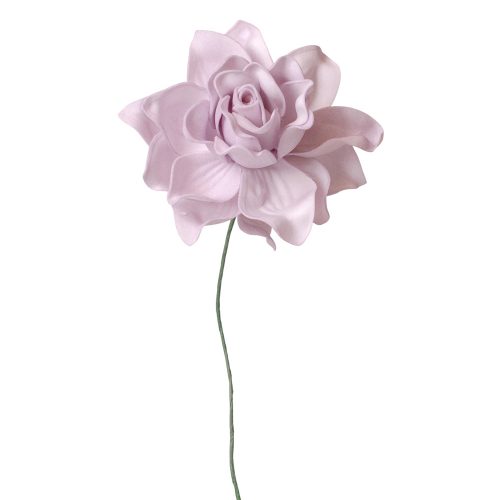 Gardenia polifoam szál, drótos szárral, 24cm magas - Világoslila
