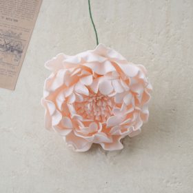 Peonia selyemvirág szál, 26cm - Pezsgő