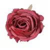 Rose Silk Flower Head, 9cm - Burgundy