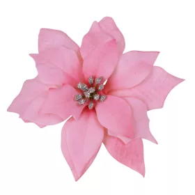 Mikulásvirág fej, 12cm - Rózsaszín