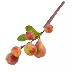 Füge ág, 39cm magas - Zöldes rózsaszín