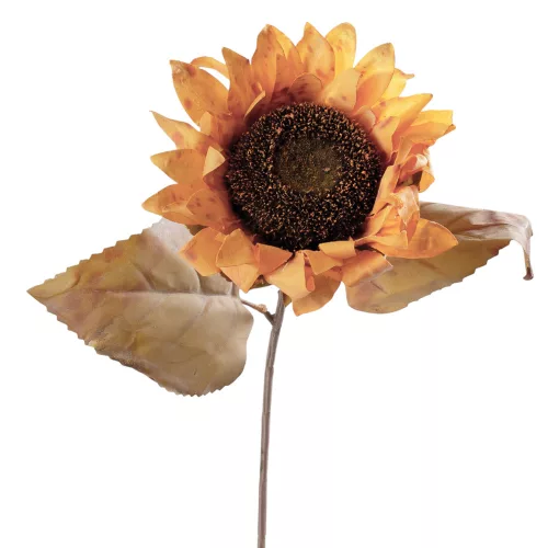 Napraforgó selyemvirág szál, 61cm magas - Sárga