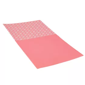  Floral patterned wrapping decorative foil sheet 57cm x 57cm, 20 pcs. - Coral