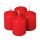 Advent candle set, 5.5 x 4cm - Gloss red