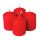 Advent candle set, 5.5 x 4cm - Matte red